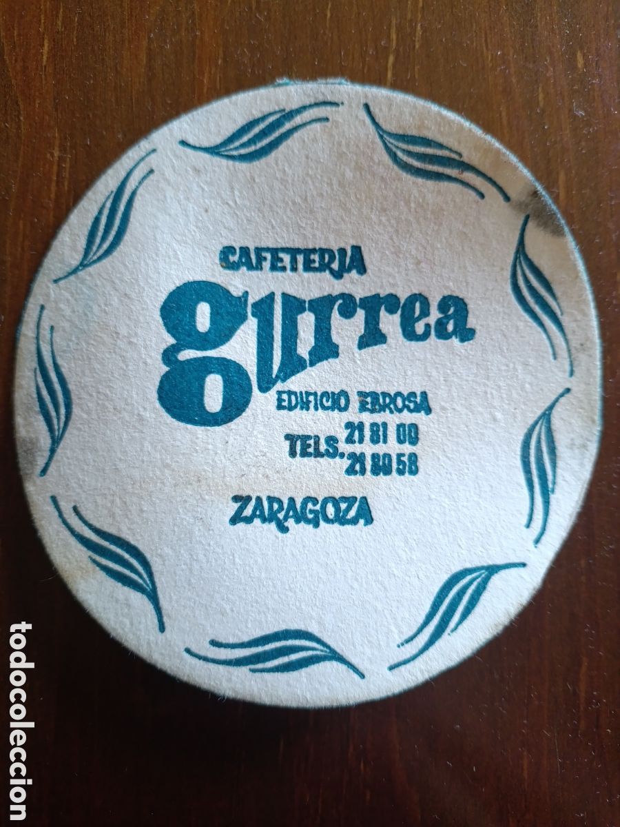 Otros art&iacute;culos de coleccionismo en papel: CAFETER&Iacute;A GURREA ZARAGOZA [ ETIQUETA A&Ntilde;OS 40-50 ]