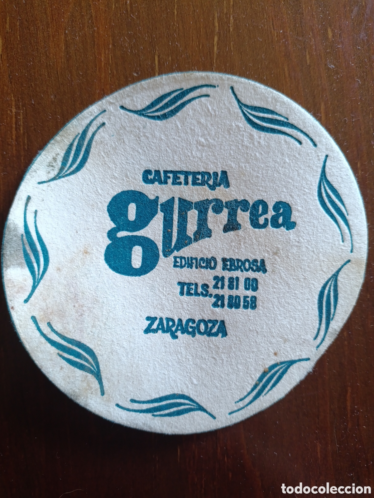 Otros art&iacute;culos de coleccionismo en papel: CAFETER&Iacute;A GURREA ZARAGOZA [ ETIQUETA A&Ntilde;OS 40-50 ]