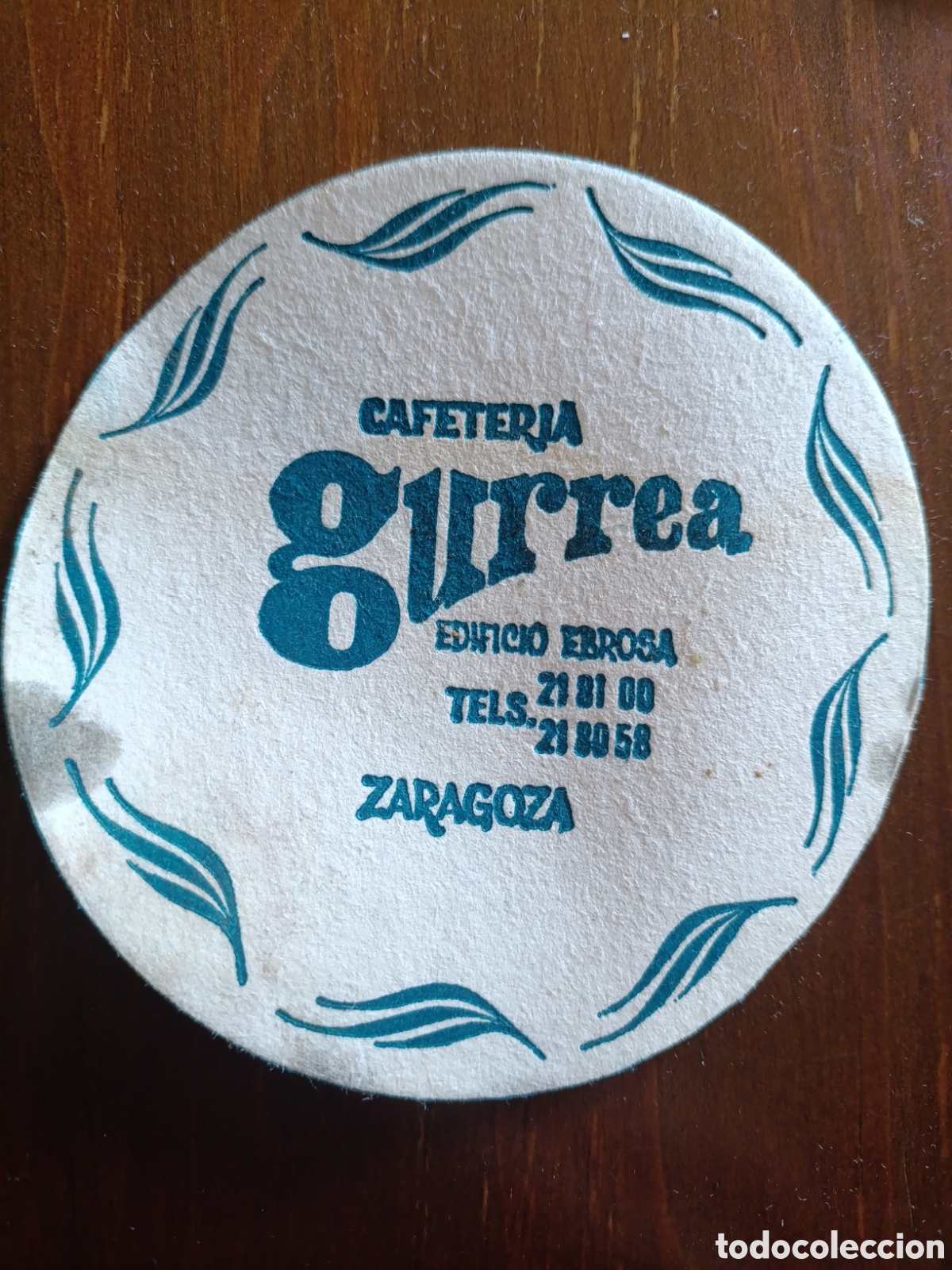 Otros art&iacute;culos de coleccionismo en papel: CAFETER&Iacute;A GURREA ZARAGOZA [ ETIQUETA A&Ntilde;OS 40-50 ]