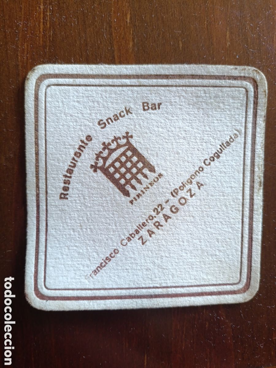 Otros art&iacute;culos de coleccionismo en papel: RESTAURANTE SNACK BAR POL&Iacute;GONO COGULLADA ZARAGOZA [ POSAVASOS A&Ntilde;OS 40-50 ]