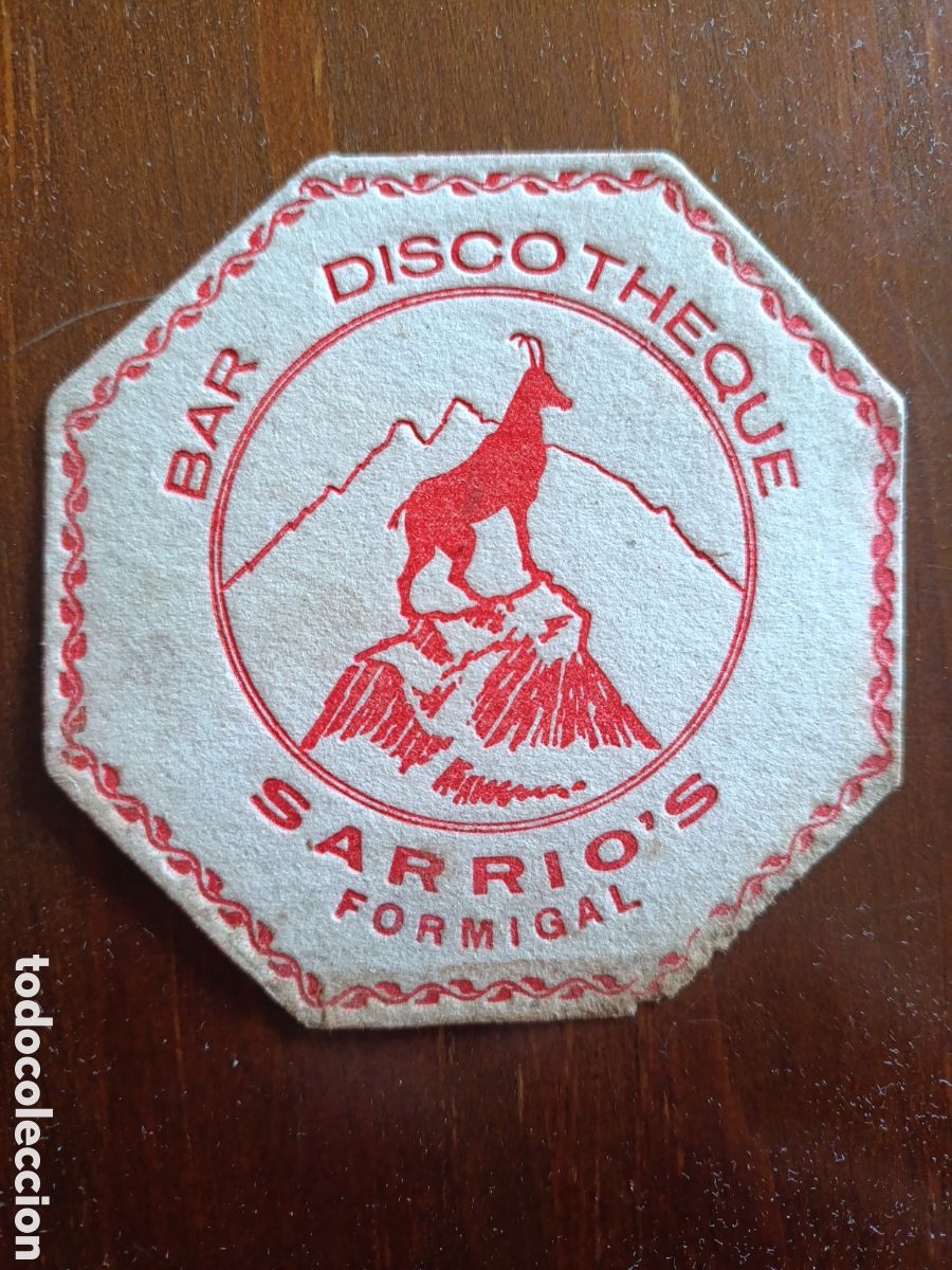 Otros art&iacute;culos de coleccionismo en papel: BAR DISCOTHEQUE SARRIO'S FORMIGAL [ POSAVASOS A&Ntilde;OS 40-50 ]