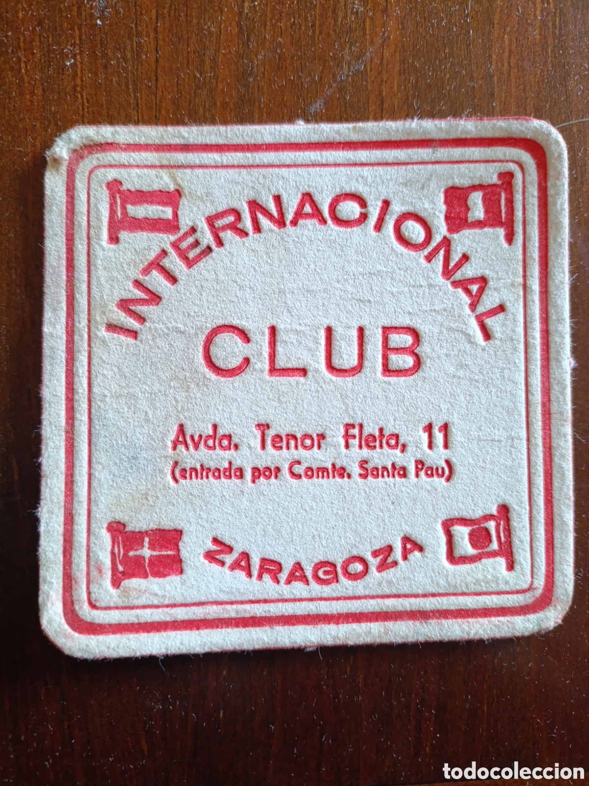 Otros art&iacute;culos de coleccionismo en papel: INTERNACIONAL CLUB ZARAGOZA [ POSAVASOS A&Ntilde;OS 40-50 ]