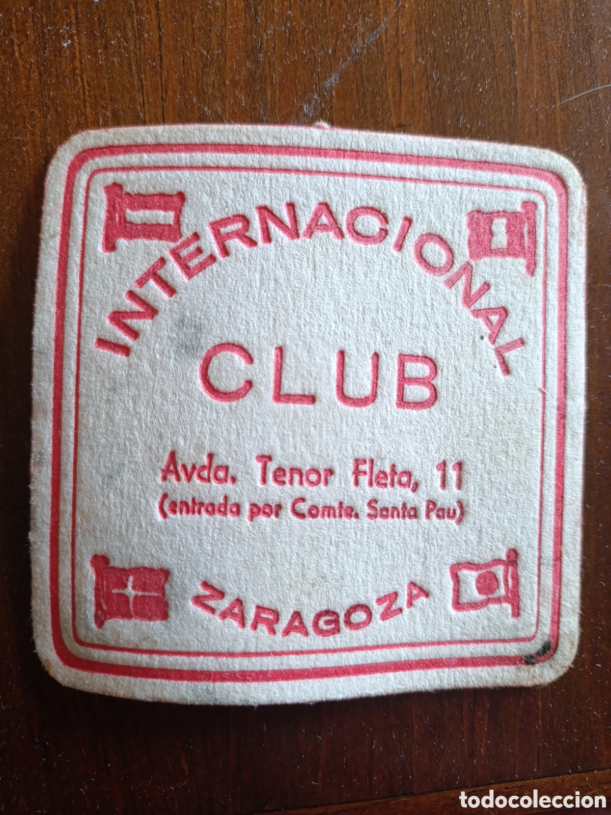 Otros art&iacute;culos de coleccionismo en papel: INTERNACIONAL CLUB ZARAGOZA [ POSAVASOS A&Ntilde;OS 40-50 ]