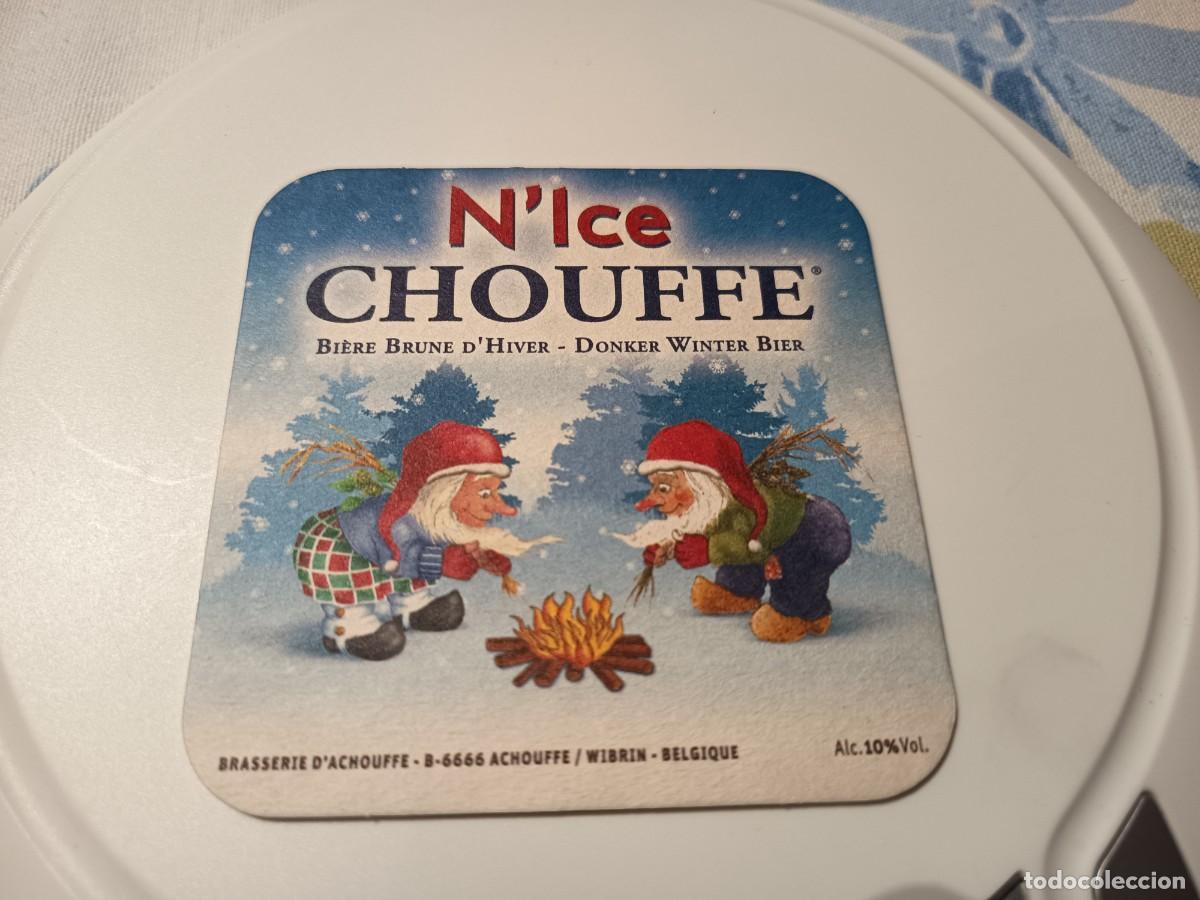 Otros art&iacute;culos de coleccionismo en papel: POSAVASOS CERVEZA CHOUFFE DE NAVIDAD