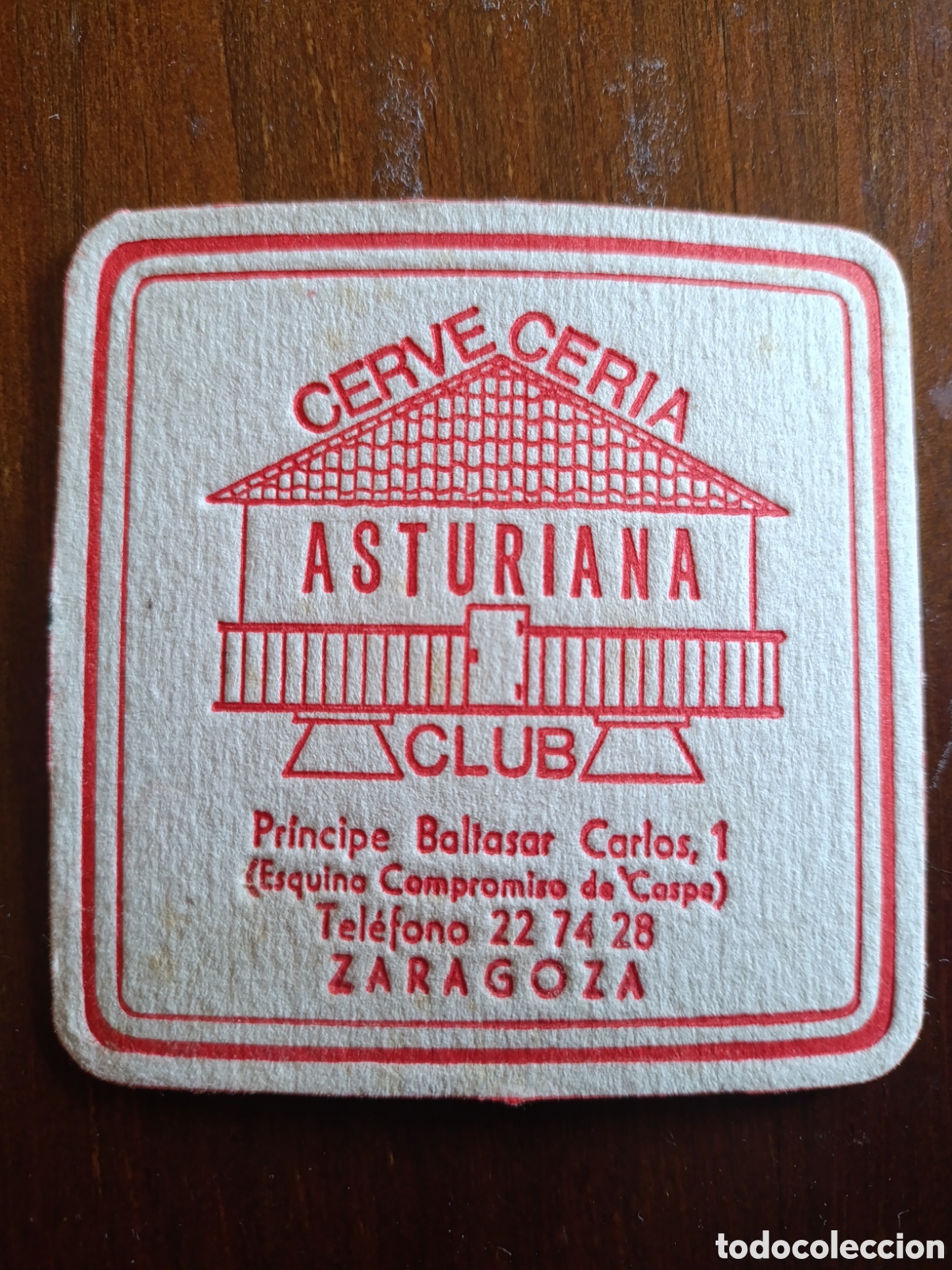 Otros art&iacute;culos de coleccionismo en papel: CERVECER&Iacute;A ASTURIANA CLUB ZARAGOZA [ POSAVASOS A&Ntilde;OS 40-50 ]