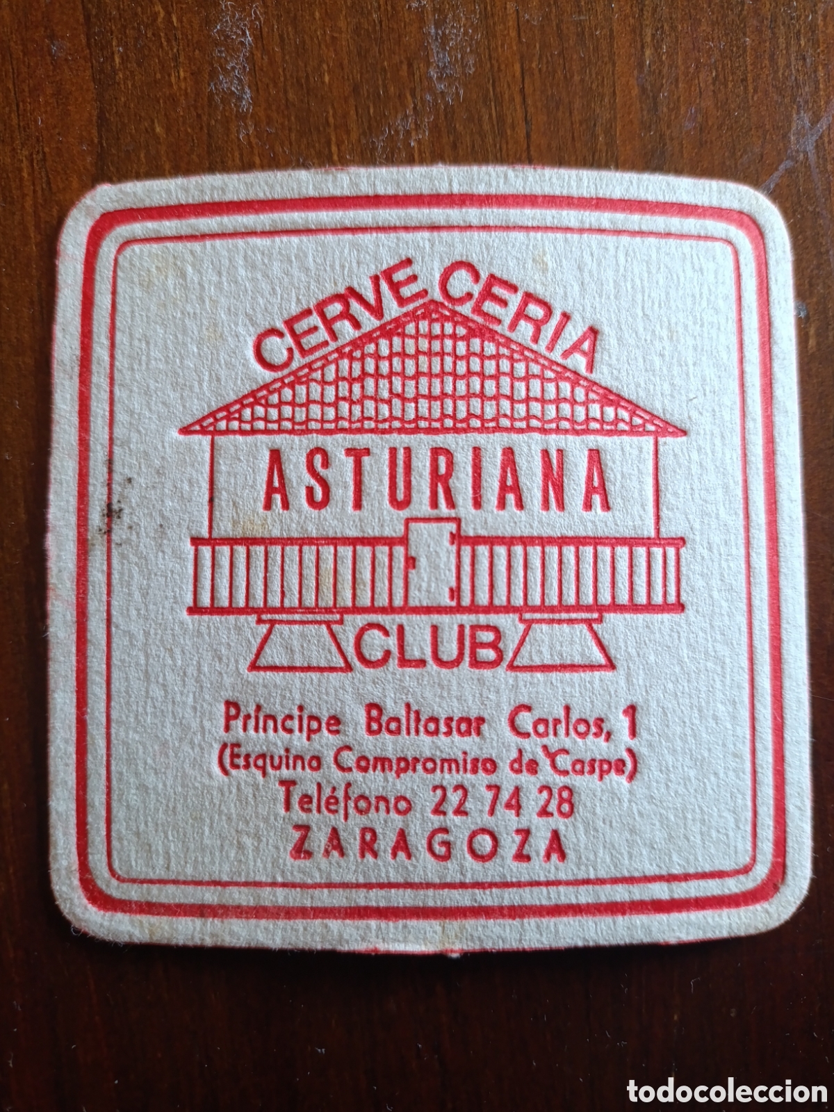 Otros art&iacute;culos de coleccionismo en papel: CERVECER&Iacute;A ASTURIANA CLUB ZARAGOZA [ POSAVASOS A&Ntilde;OS 40-50 ]