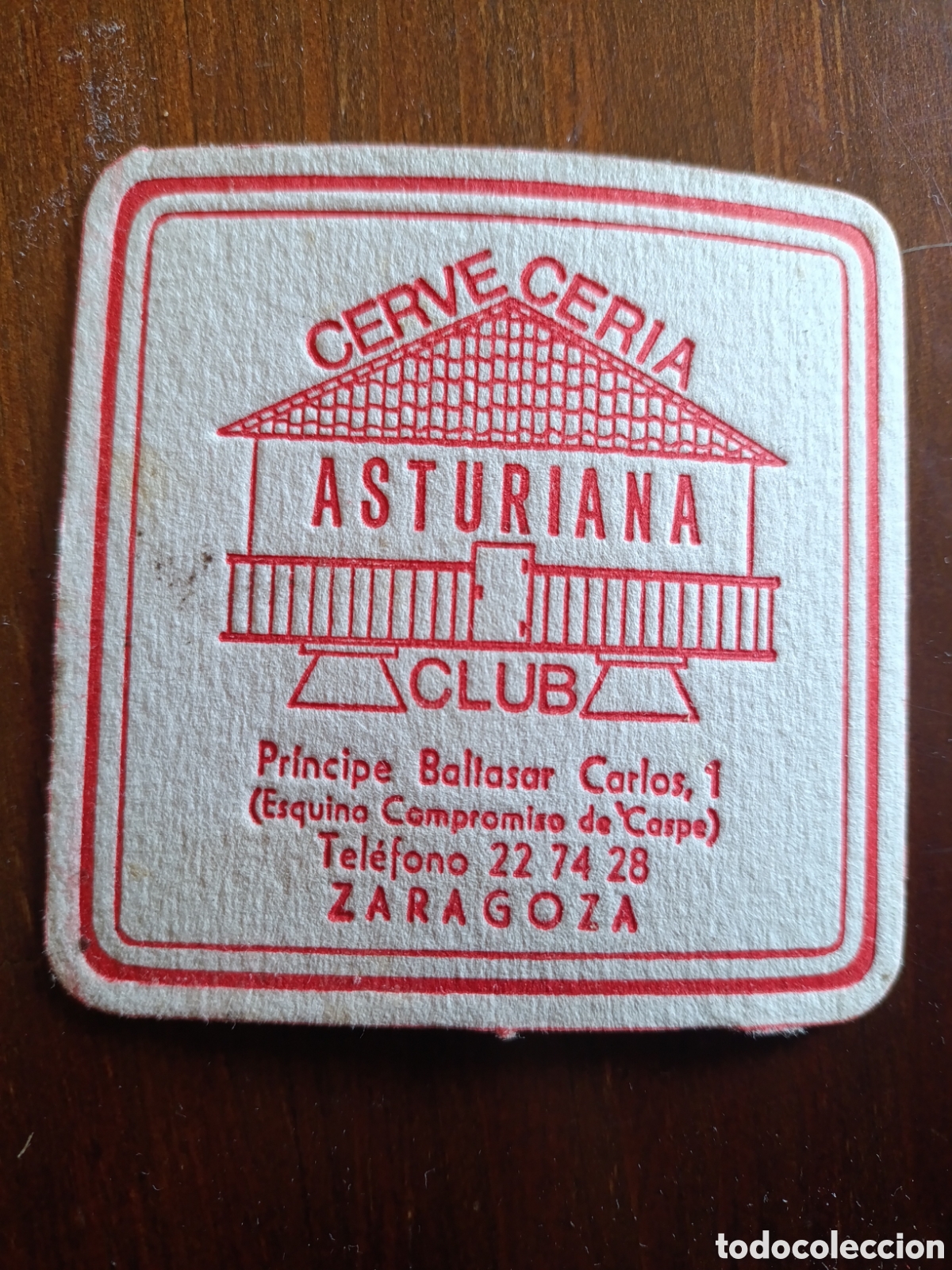 Otros art&iacute;culos de coleccionismo en papel: CERVECER&Iacute;A ASTURIANA CLUB ZARAGOZA [ POSAVASOS A&Ntilde;OS 40-50 ]