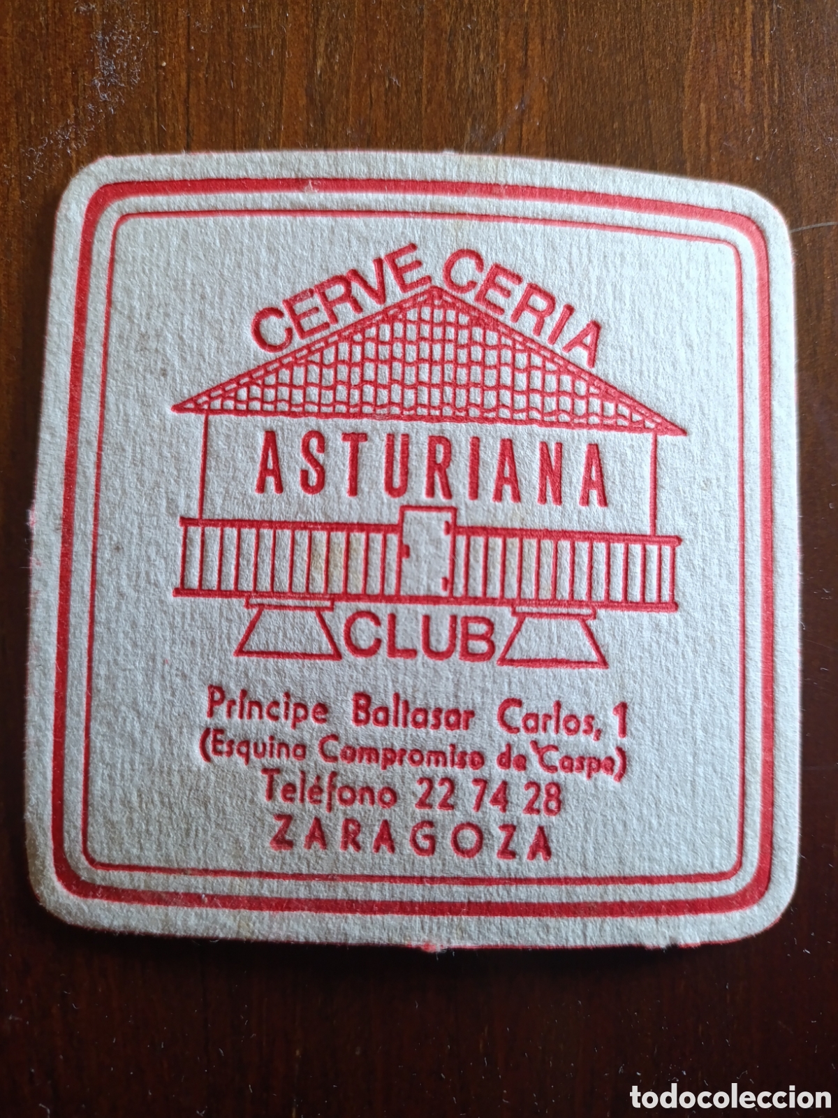 Otros art&iacute;culos de coleccionismo en papel: CERVECER&Iacute;A ASTURIANA CLUB ZARAGOZA [ POSAVASOS A&Ntilde;OS 40-50 ]