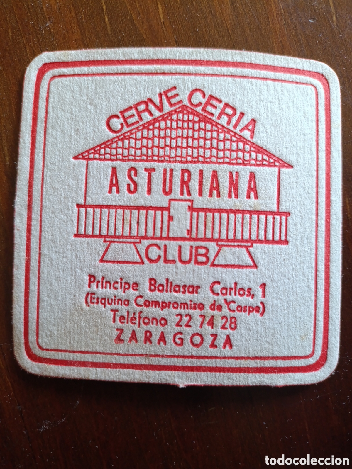 Otros art&iacute;culos de coleccionismo en papel: CERVECER&Iacute;A ASTURIANA CLUB ZARAGOZA [ POSAVASOS A&Ntilde;OS 40-50 ]
