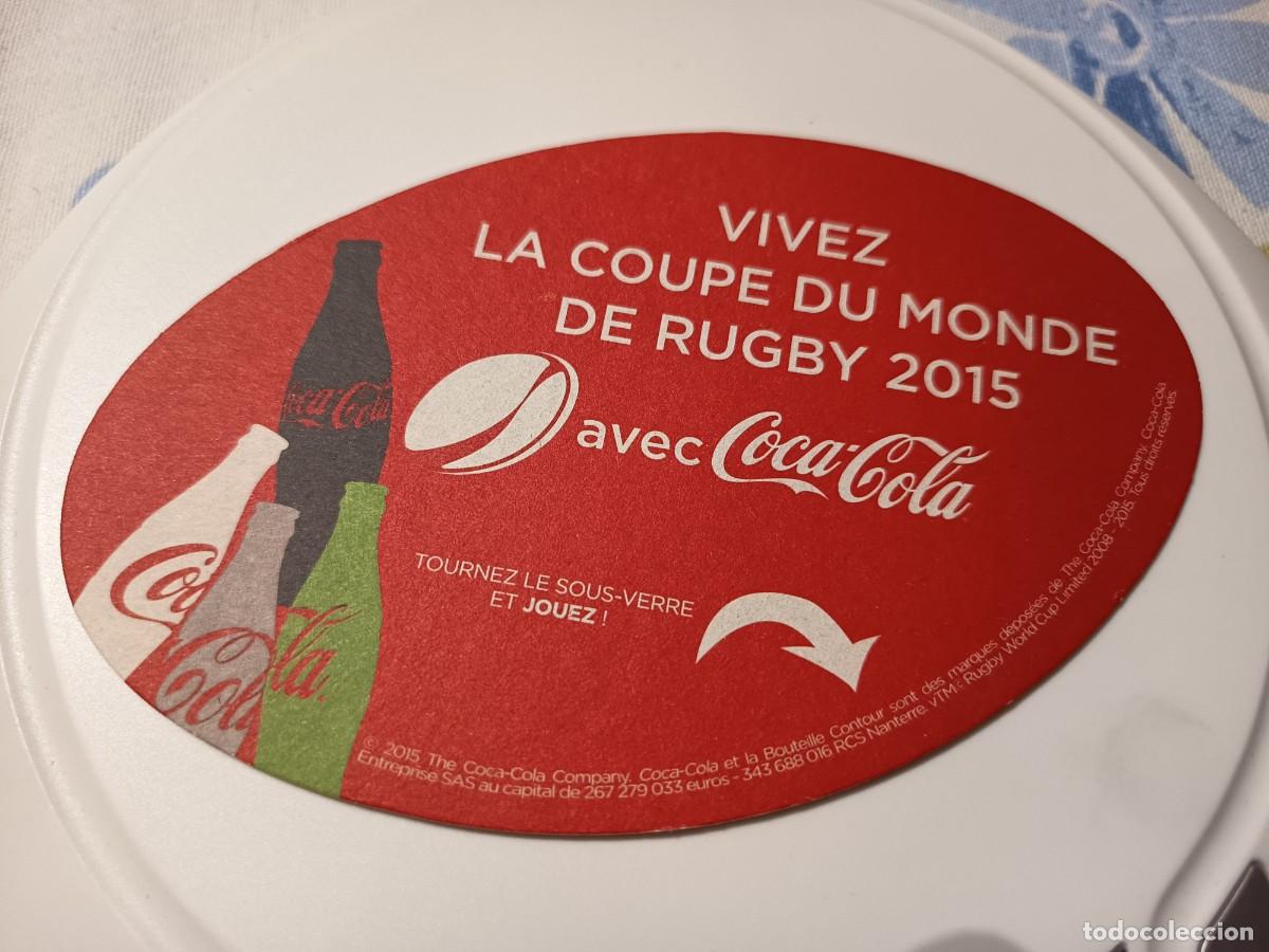 Otros art&iacute;culos de coleccionismo en papel: POSAVASOS REFRESCO COCA COLA MUNDIAL DE RUGBY 2015