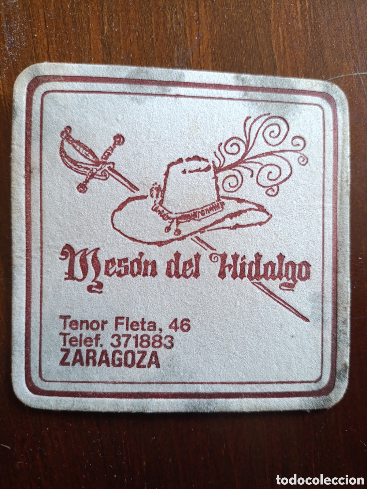 Otros art&iacute;culos de coleccionismo en papel: MES&Oacute;N DEL HIDALGO ZARAGOZA [ POSAVASOS A&Ntilde;OS 40-50 ]