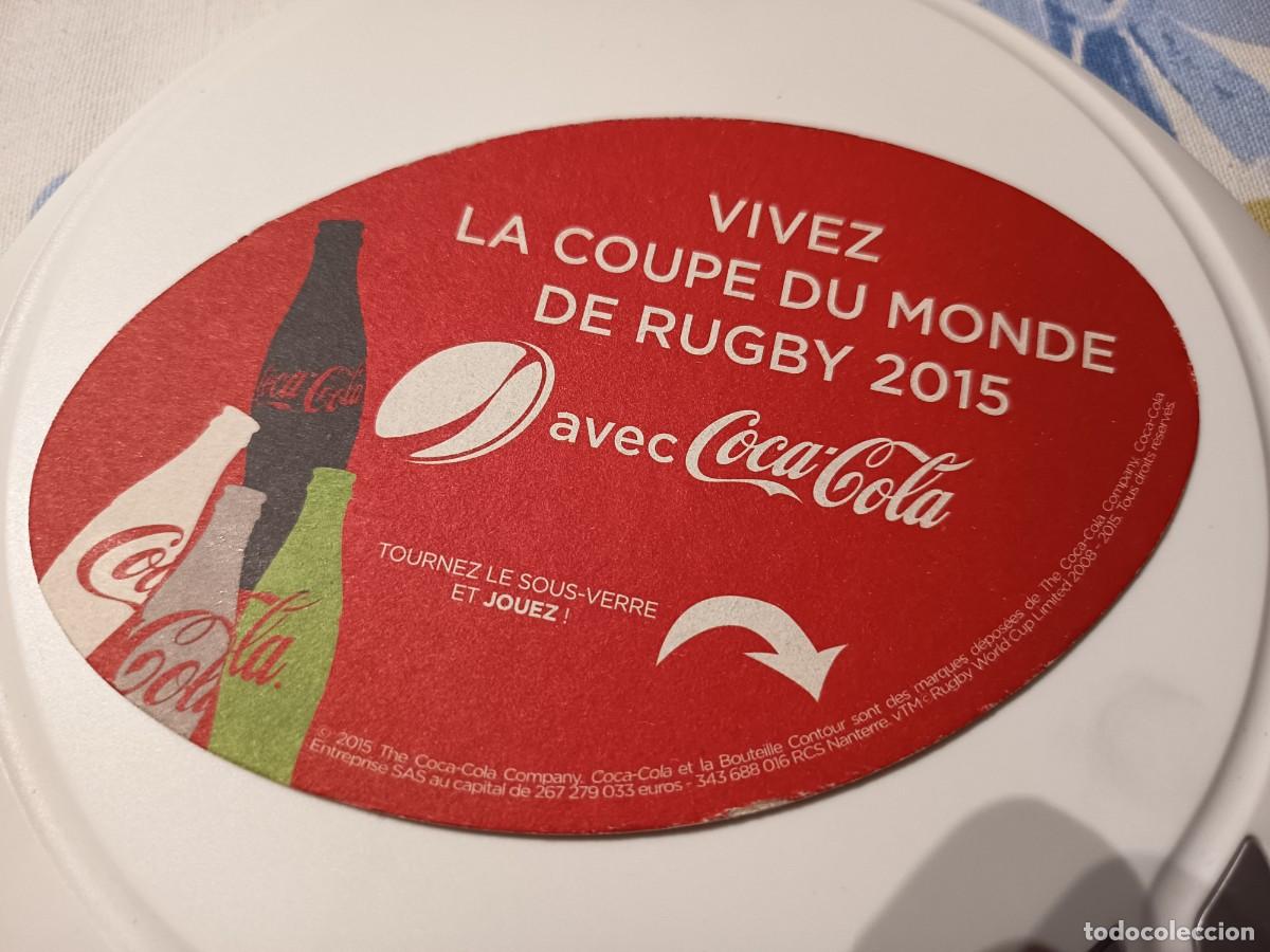 Otros art&iacute;culos de coleccionismo en papel: POSAVASOS REFRESCO COCA COLA MUNDIAL DE RUGBY 2015