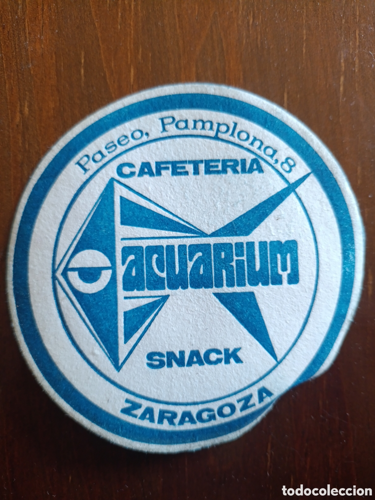 Otros art&iacute;culos de coleccionismo en papel: CAFETER&Iacute;A AQUARIUM SNACK ZARAGOZA PASEO PAMPLONA [ POSAVASOS A&Ntilde;OS 40-50 ]