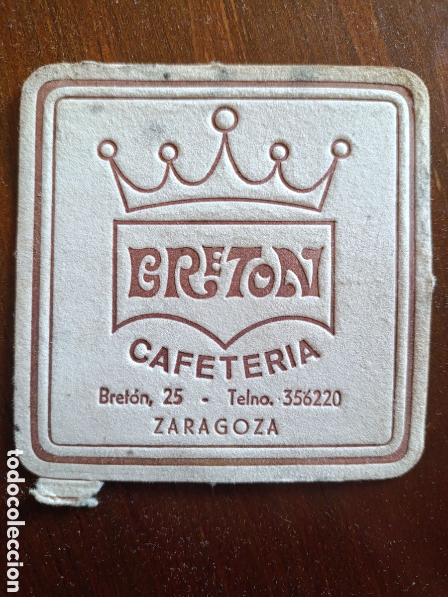 Otros art&iacute;culos de coleccionismo en papel: CAFETER&Iacute;A GRET&Oacute;N ZARAGOZA [ POSAVASOS A&Ntilde;OS 40-50 ]