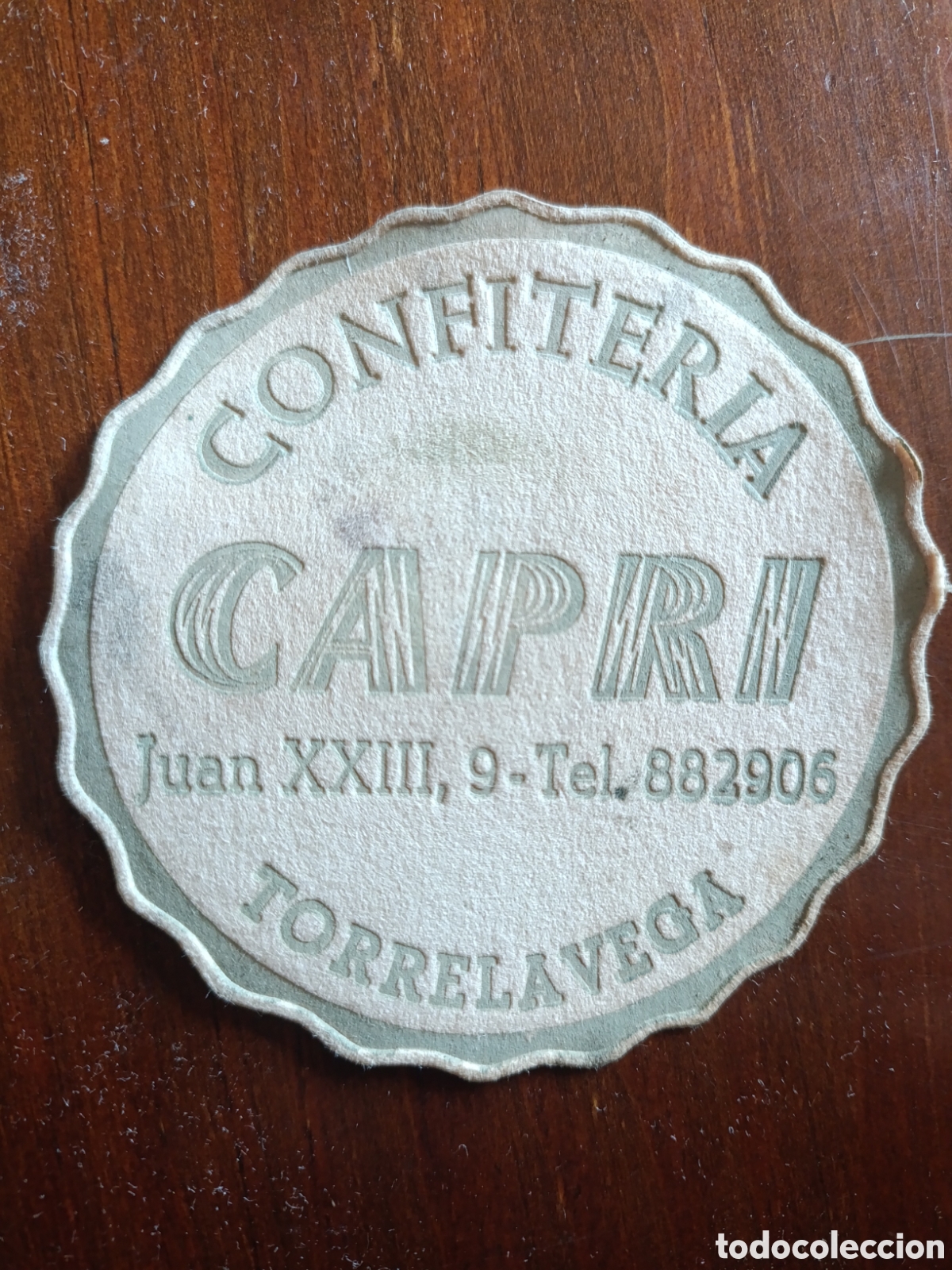 Otros art&iacute;culos de coleccionismo en papel: CONFITER&Iacute;A CAPRI TORRELAVEGA [ POSAVASOS A&Ntilde;OS 40-50 ]