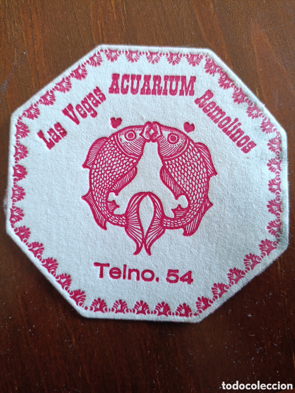 Otros art&iacute;culos de coleccionismo en papel: AQUARIUM LAS VEGAS REMOLINOS TENLO .54 [ POSAVASOS A&Ntilde;OS 40-50 ]