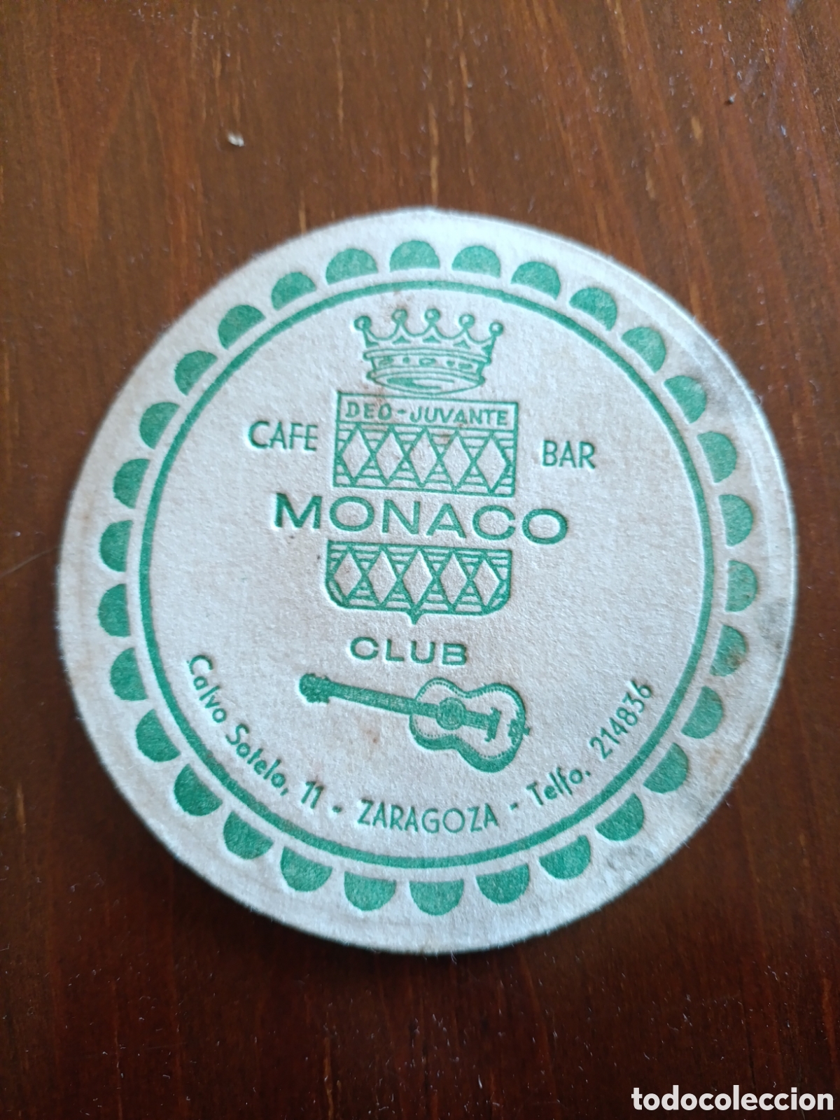 Otros art&iacute;culos de coleccionismo en papel: CAF&Eacute; BAR M&Oacute;NACO CLUB ZARAGOZA [ POSAVASOS A&Ntilde;OS 40-50 ]