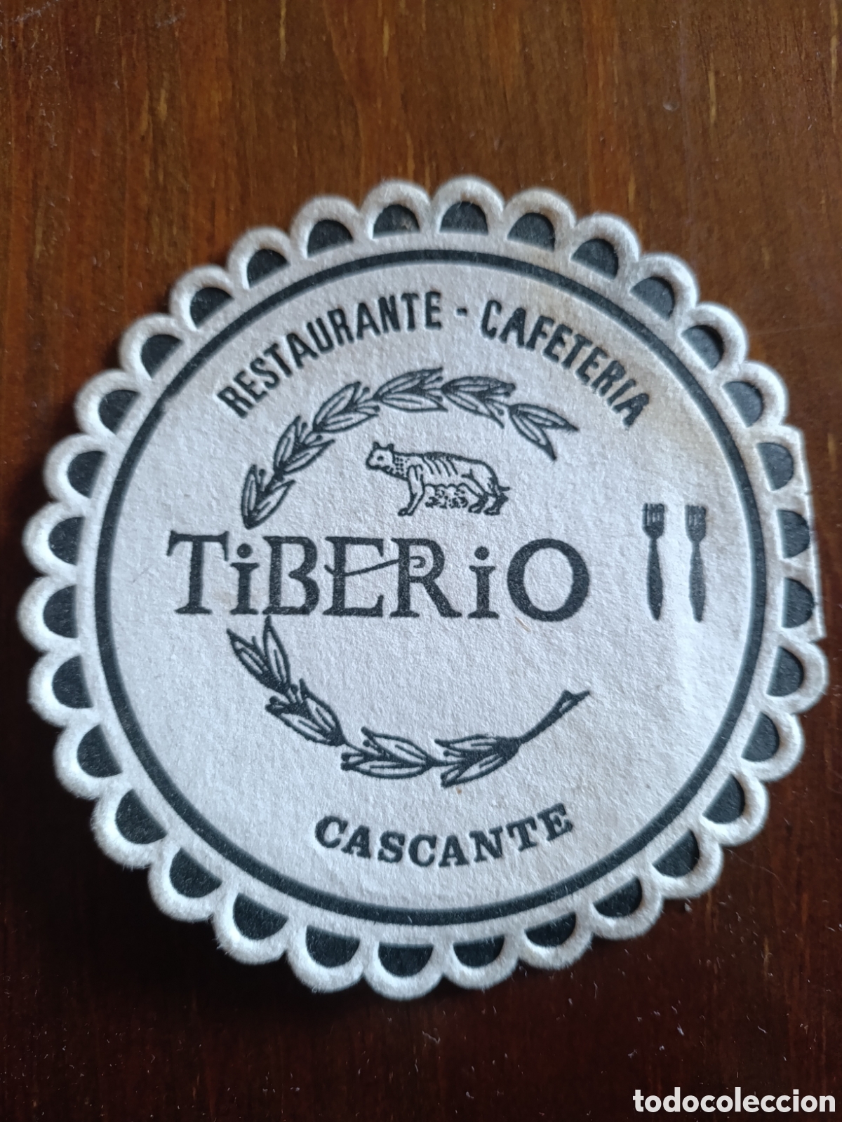 Otros art&iacute;culos de coleccionismo en papel: RESTAURANTE CAFETER&Iacute;A TIBERIO CASCANTE [ POSAVASOS A&Ntilde;OS 40-50 ]