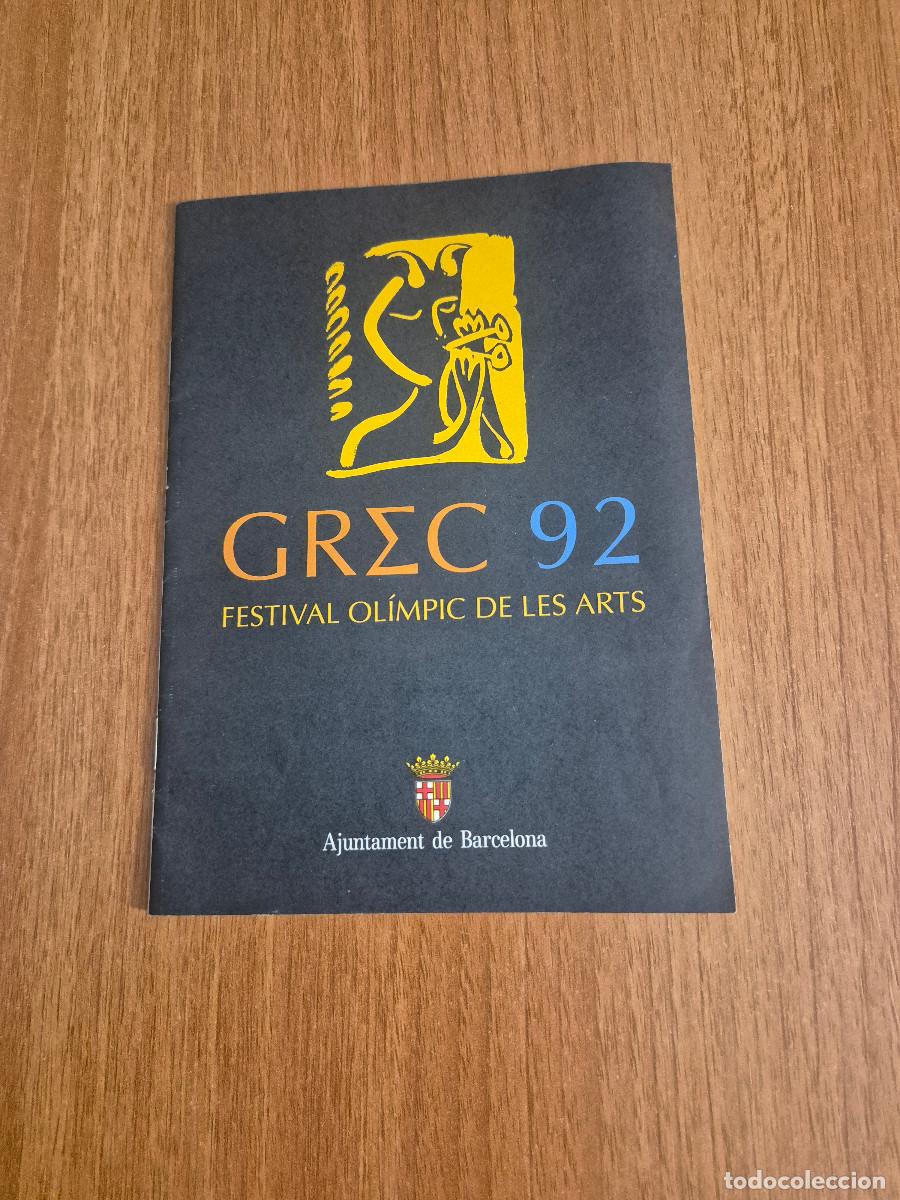 Otros art&iacute;culos de coleccionismo en papel: PROGRAMA. GREC 92 FESTIVAIL OLIMPIC DE LES ARTS, AJUNTAMENT DE BARCELONA.