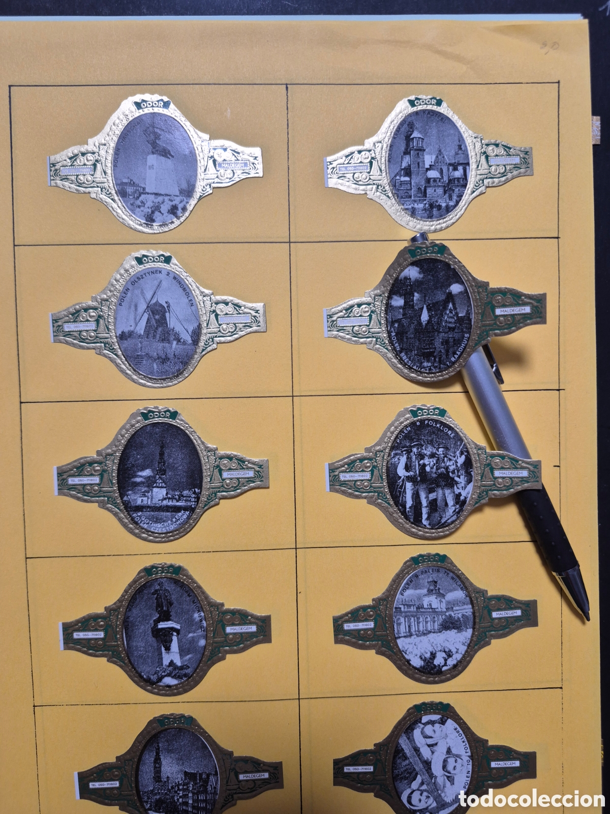 Otros art&iacute;culos de coleccionismo en papel: 20 VITOLAS MARCA JANSSENS ODOR MALDEGEM POLEN SERIE COMPLETA