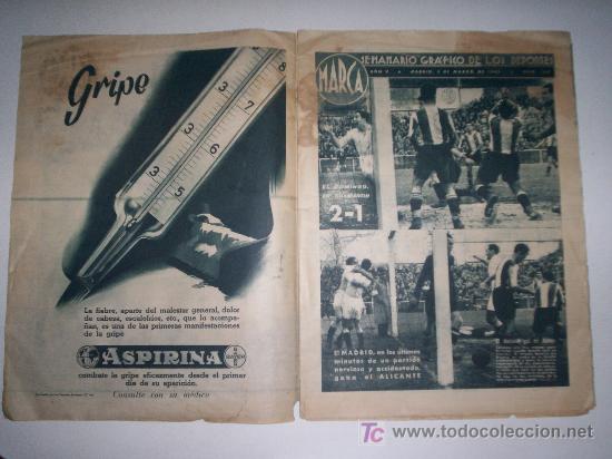 Coleccionismo deportivo: MARCA N&ordm; 160 - 3 DE MARZO DE 1942 - Foto 2