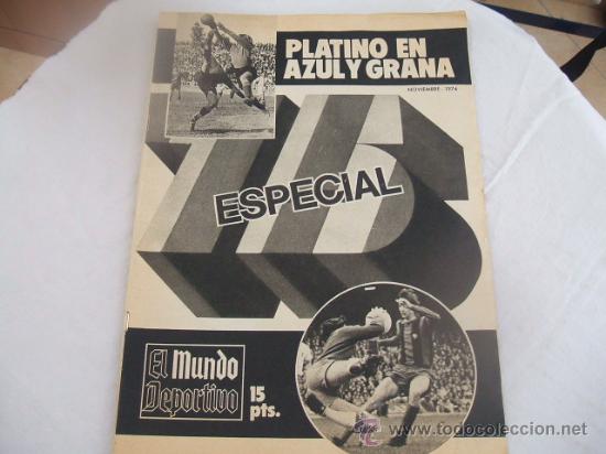 Collezionismo sportivo: PLATINO EN AZUL Y GRANA ESPECIAL 75 ANIVERSARIO