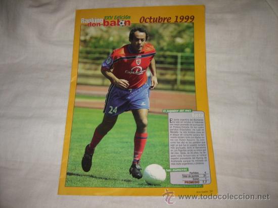 Coleccionismo deportivo: DON BALON  RANKING  OCTUBRE 1999 - Foto 1