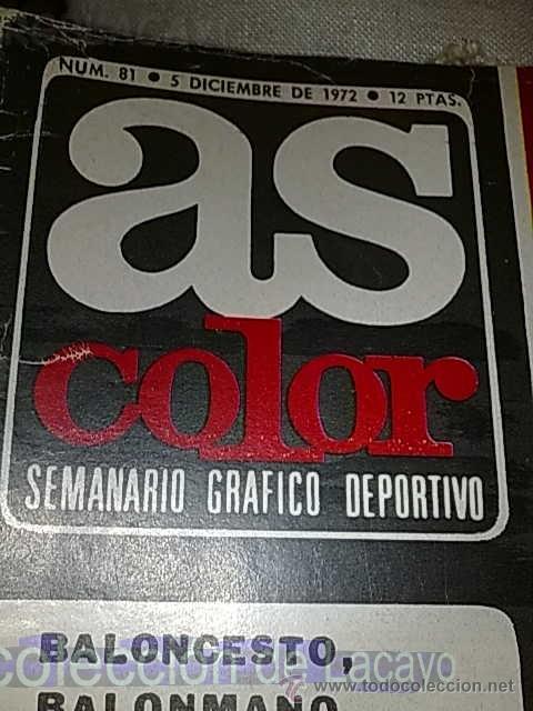 Coleccionismo deportivo: AS COLOR 5-12-72 - Foto 2