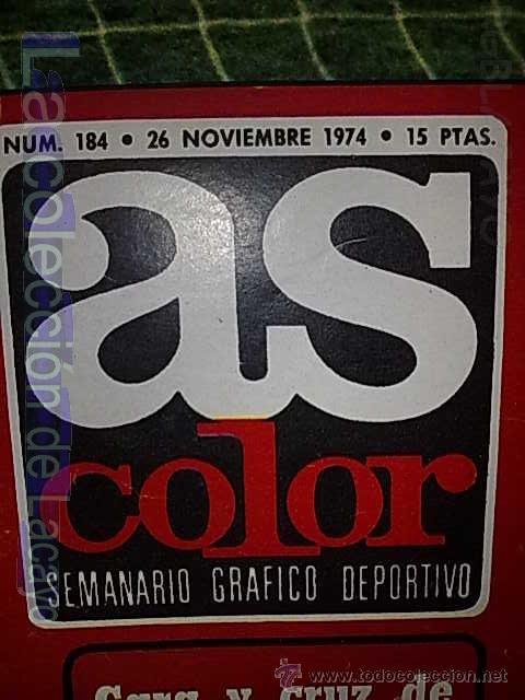 Coleccionismo deportivo: AS COLOR 26-11-74 - Foto 2