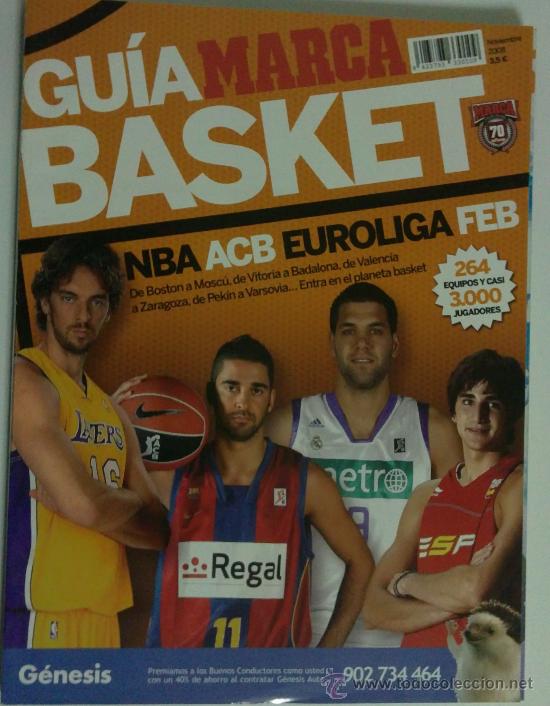 Coleccionismo deportivo: GUIA MARCA BASKET 2008 - Foto 1