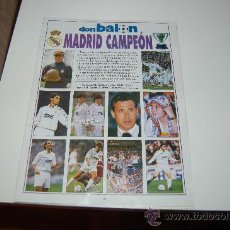 Coleccionismo deportivo: REAL MADRID: ESPECIAL DE DON BALÓN, CAMPEÓN DE LIGA 94-95. Lote 28200106