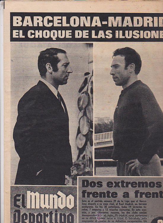 Sammelleidenschaft Sport: PERIODICO DEPORTIVO MUNDO DEPORTIVO 28-10-69