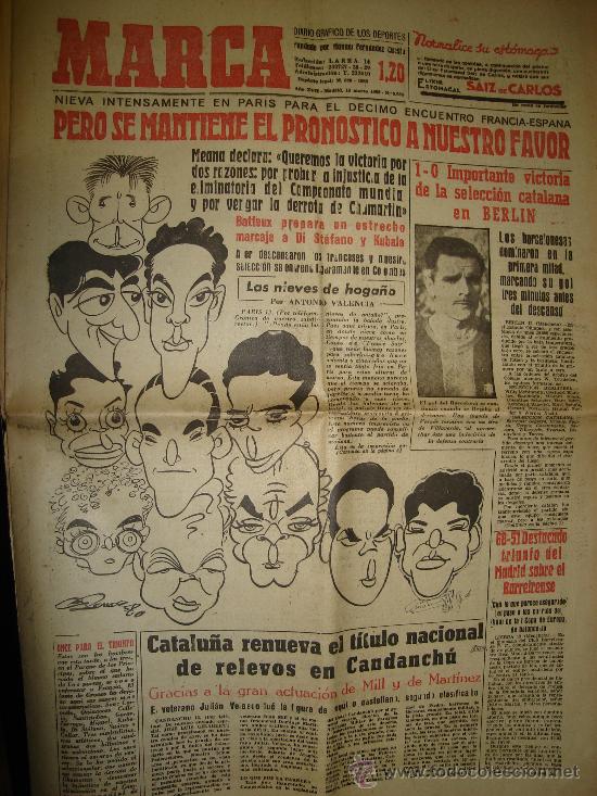 Coleccionismo deportivo: MARCA, MADRID 1958, N&ordm; 5.036 - Foto 1