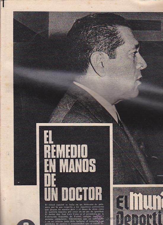 Sammelleidenschaft Sport: EL MUNDO DEPORTIVO 13-3-1970