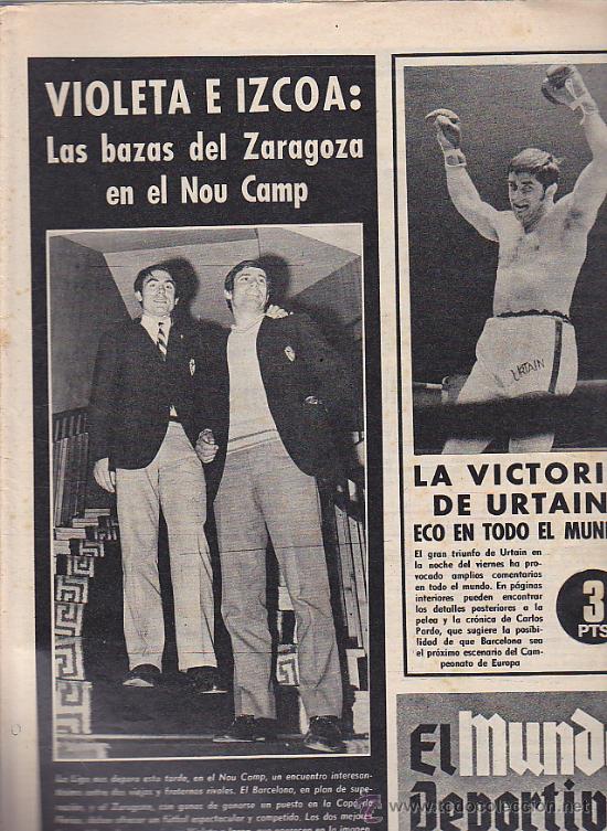 Sammelleidenschaft Sport: EL MUNDO DEPORTIVO 5-4-1970