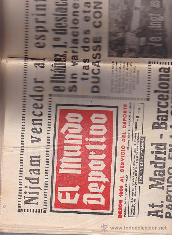 Sammelleidenschaft Sport: EL MUNDO DEPORTIVO 10-5-1967