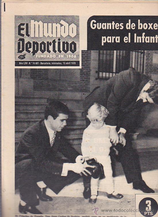 Collectionnisme sportif: EL MUNDO DEPORTIVO 15-4-1970