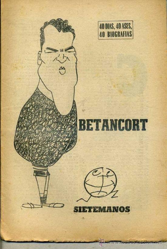 Coleccionismo deportivo: BETANCORT, SIETEMANOS (MARCA, 1966) - Foto 1