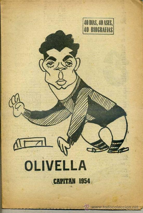 Coleccionismo deportivo: OLIVELLA, CAPIT&Aacute;N 1954 (MARCA, 1966) - Foto 1