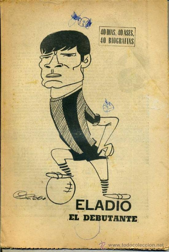Coleccionismo deportivo: ELADIO, EL DEBUTANTE (MARCA, 1966) - Foto 1