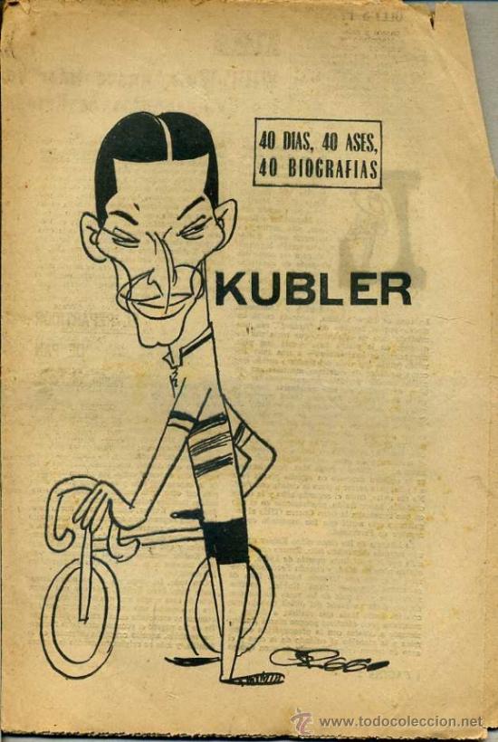 Coleccionismo deportivo: KUBLER (MARCA, 1966) - Foto 1