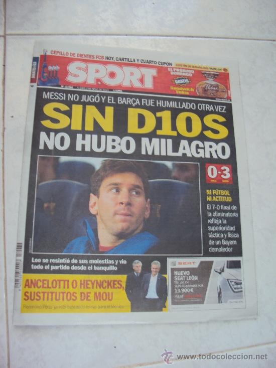Coleccionismo deportivo: Sport 2-5-2013 - Foto 1