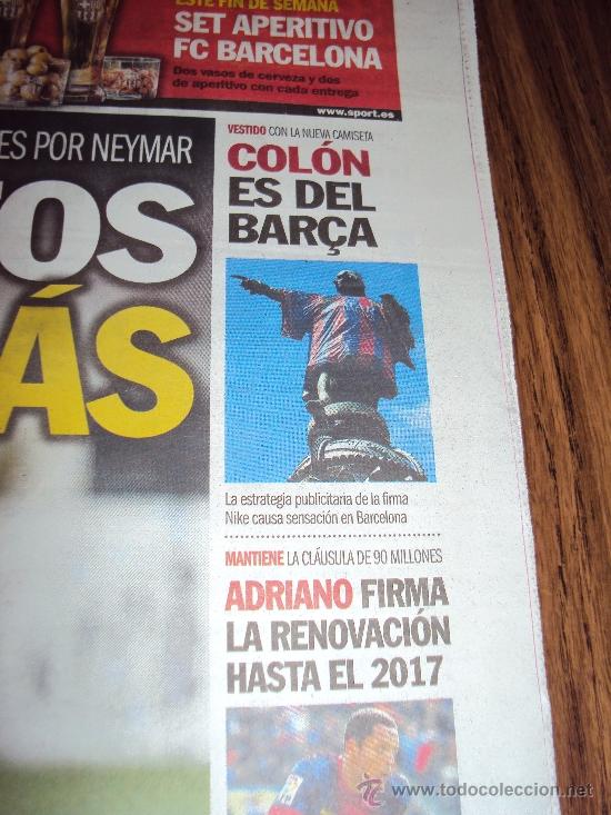 Coleccionismo deportivo: Sport. Colon es del Bar&ccedil;a - Foto 2