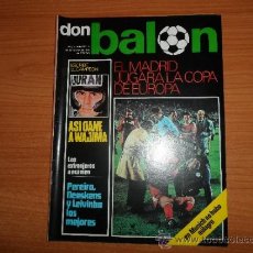 Coleccionismo deportivo: DON BALON Nº 34 MAYO 1976 REPORTAJE COLOR LEIVINHA PEREIRA ATLETICO CRUYFF NEESKENS BARCELONA . Lote 37992620