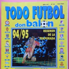 Coleccionismo deportivo: EXTRA DON BALON TODO FUTBOL 94-95 - ESPECIAL RESUMEN TEMPORADA LIGA FUTBOL 1994-1995 - . Lote 76603959