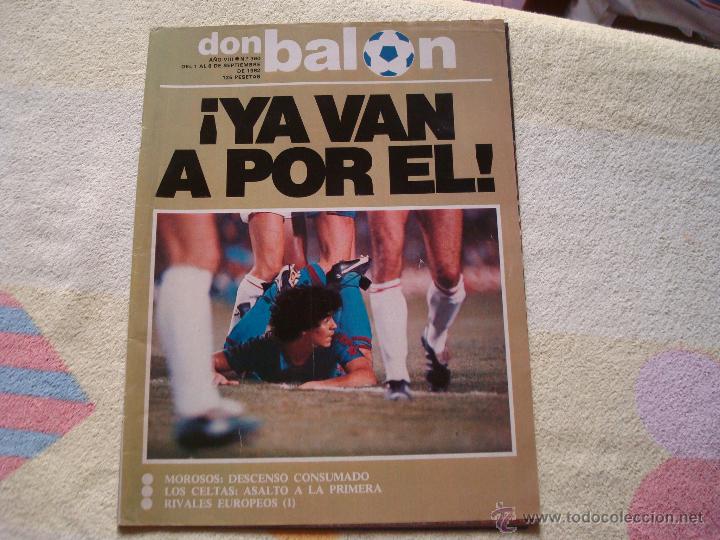 Coleccionismo deportivo: don balon 360 1982 con poster de maradona - Foto 1