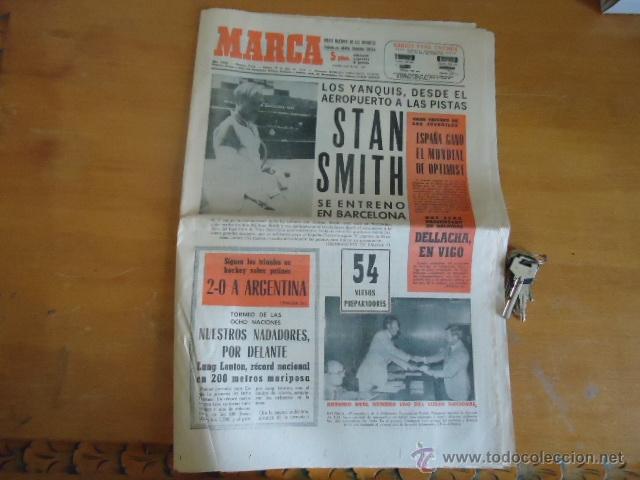 ANTIGUO DIARIO MARCA - FUTBOL Y DEPORTES - BOXEO TOROS TENIS - REAL MADRID FC BARCELONA ETC 1958 (Coleccionismo Deportivo - Revistas y Periódicos - Marca)