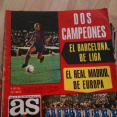 Coleccionismo deportivo: REVISTA PERIODICO AS COLOR Nº151 NUMERO 151 - SIN POSTER - CAMPEONES REAL MADRID BARCELONA. Lote 40402868