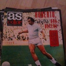 Coleccionismo deportivo: REVISTA PERIODICO AS COLOR Nº198 NUMERO 198 - SIN POSTER ROBERTO REAL MADRID VALENCIA. Lote 40410204