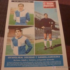 Coleccionismo deportivo: MUNDO DEPORTIVO(1967-1968)C.D.SABADELL-R..C.D.ESPAÑOL-F.C.BARCELONA-BETIS Y SELECCION ESPAÑOLA-FOTOS. Lote 46507566